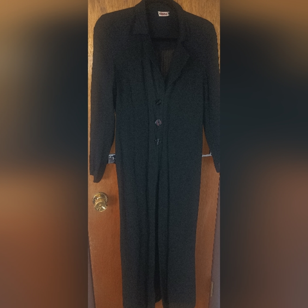 Yessica Long Button Up Kimmono,Sheer,vnt.exc.cond.